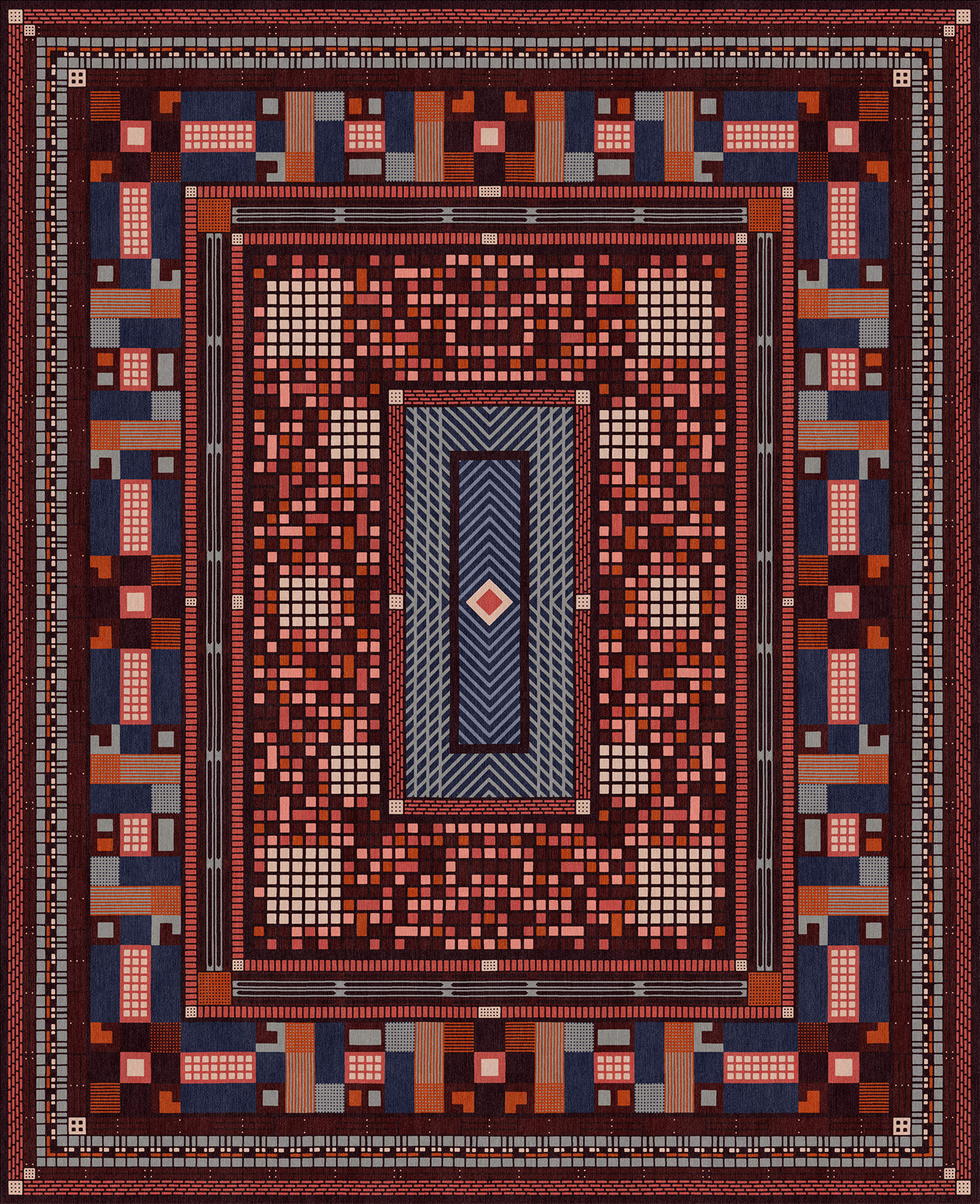 Bespoke Persian Rug Redwall